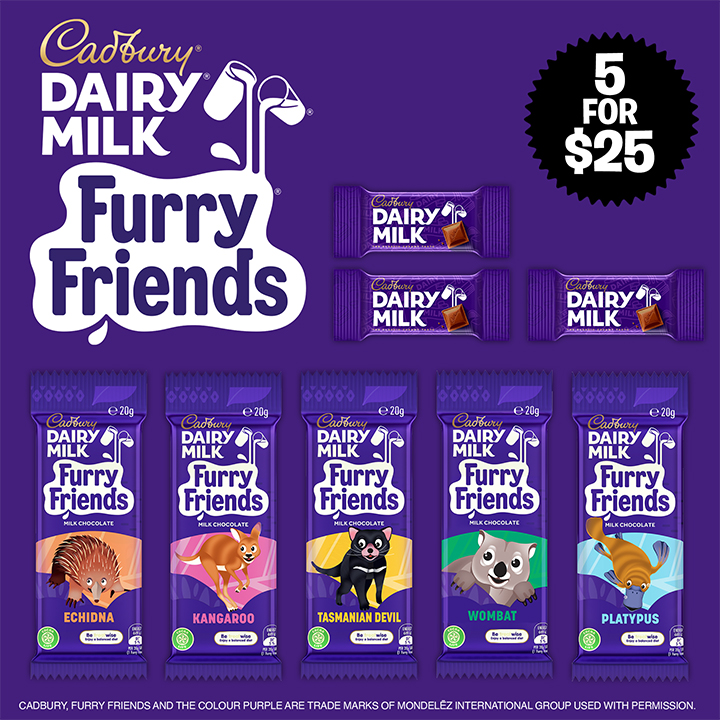 Cadbury Furry Friends Showbag