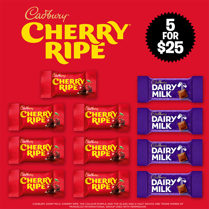 Cadbury Cherry Ripe Showbag